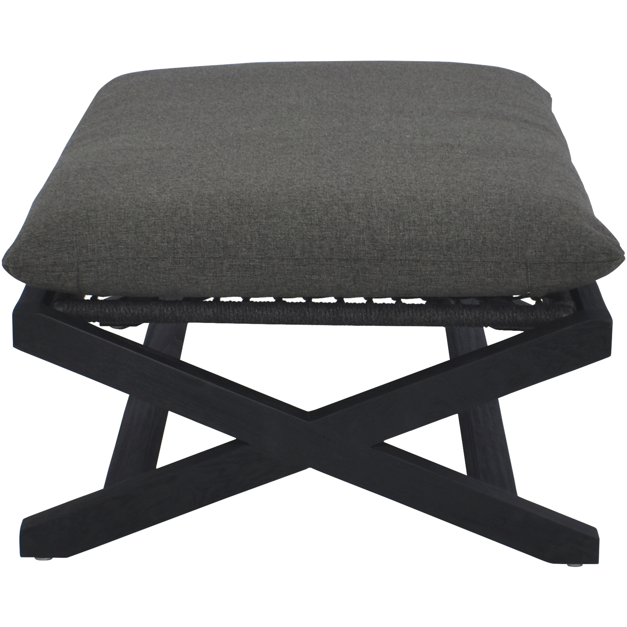 Bari 15.5 inch Charcoal / Gracebay Grey Outdoor Stool